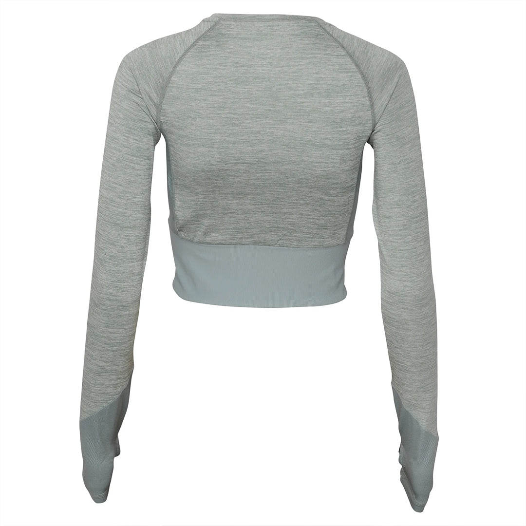 PRO TRAINING CROPPED LS TOP -66111U-LB9- WOMEN